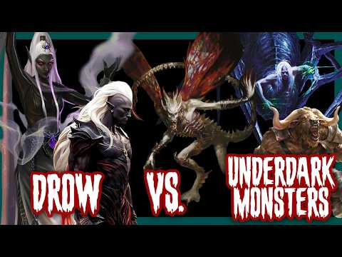 Monster Melee - Drow vs. A Gauntlet of Underdark Monsters