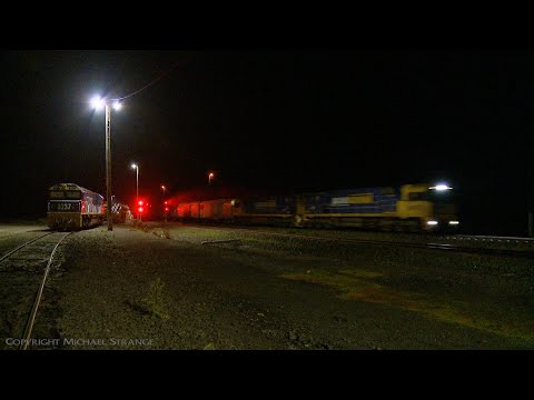 2PM5 Freight Train At Night - PoathTV Australian Railways