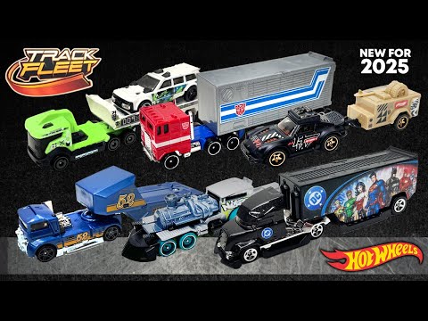 UNBOXING: 2025 Hot Wheels Track Fleet New Hype Hauler, Porsche 911 Off-Roader, Optimus Prime & More