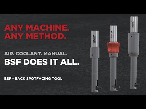 Heule's BSF: Exploring Air, Coolant, and Manual Actuation Methods for Back Spotfacing