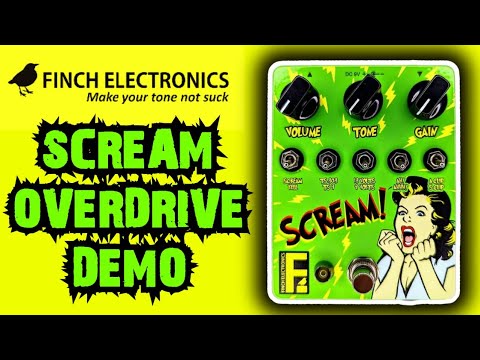 Finch Electronics Scream! #finchelectronics #deviantguitars #overdrivepedal #demo #review #TS9 #808