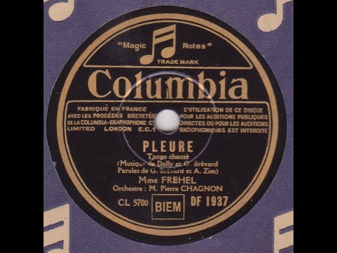 Fréhel " pleure " tango chanté 1936