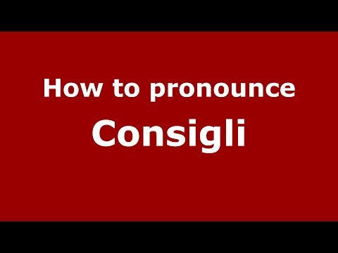 How to pronounce Consigli (Spanish/Argentina) - PronounceNames.com