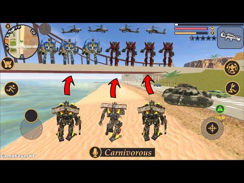 Vegas Crime Simulator (Truck Transformer Tread High Bridge) Car Robot Protect Bridge - Gameplay HD