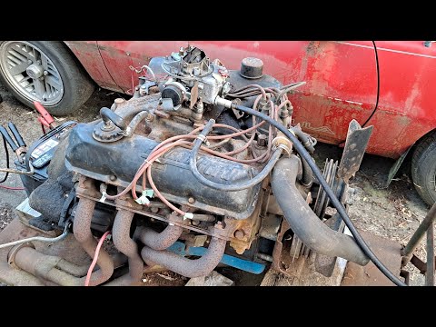 Starting a Ford 390 engine on the ground