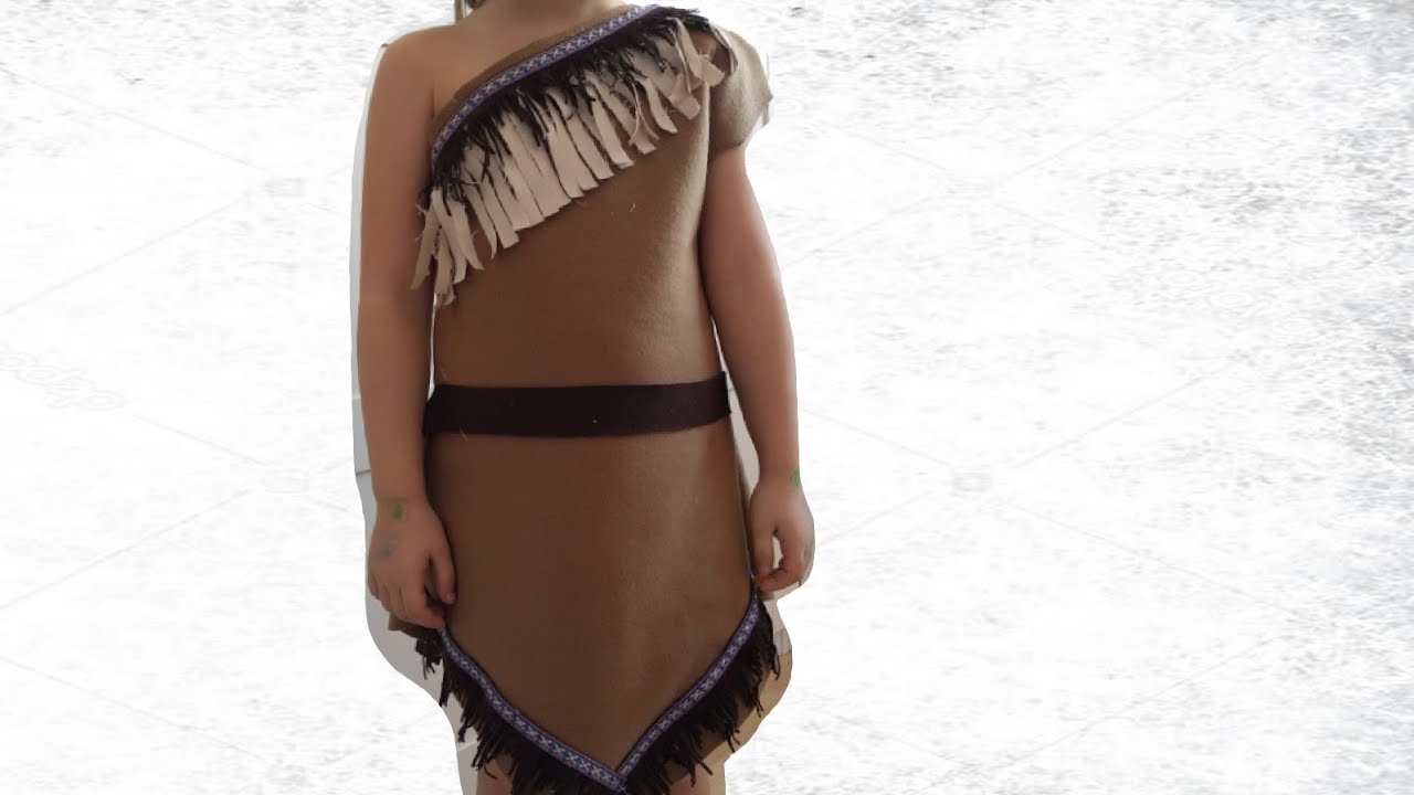 Cómo hacer disfraz de POCAHONTAS, costume.