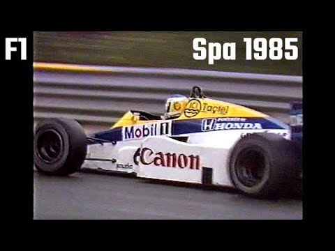 Formel 1 Spa 1985 Ayrton Senna Lotus-Renault Nigel Mansell Alain Prost Heinz Prüller ORF