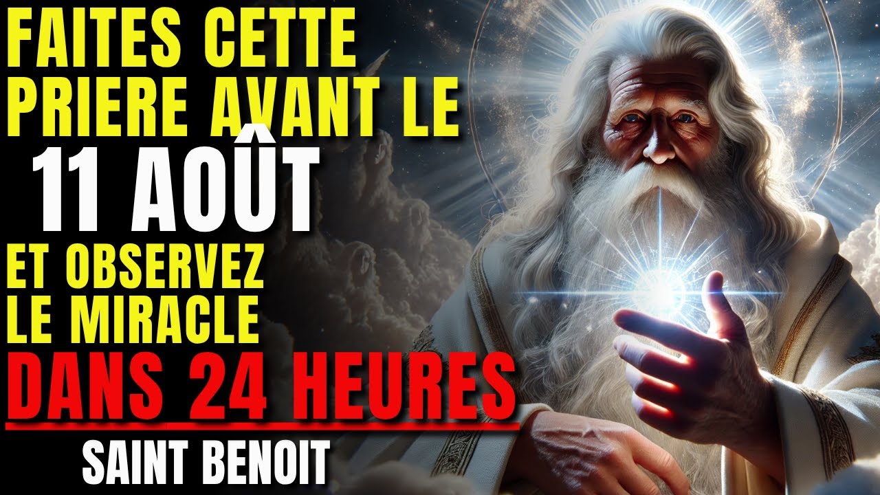 RECEVEZ LE MIRACLE QUE VOUS ATTENDEZ 🙏 PRIÈRE PUISSANTE À SAINT BENOÎT ET JESUS CHRIST