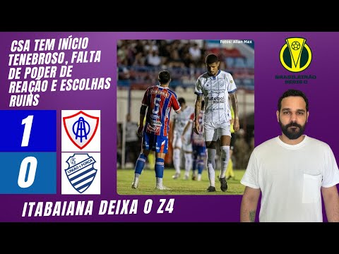 CSA LOSES TO ITABAIANA IN SERGIPE; AZULÃO HAD A TERRIBLE START
