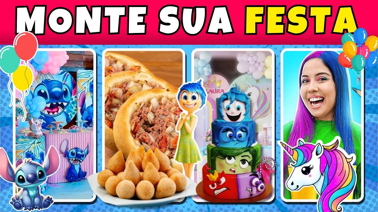 🎉 MONTE SUA FESTA DE ANIVERSÁRIO 🎁🥳🎂 Jogo das Escolhas
