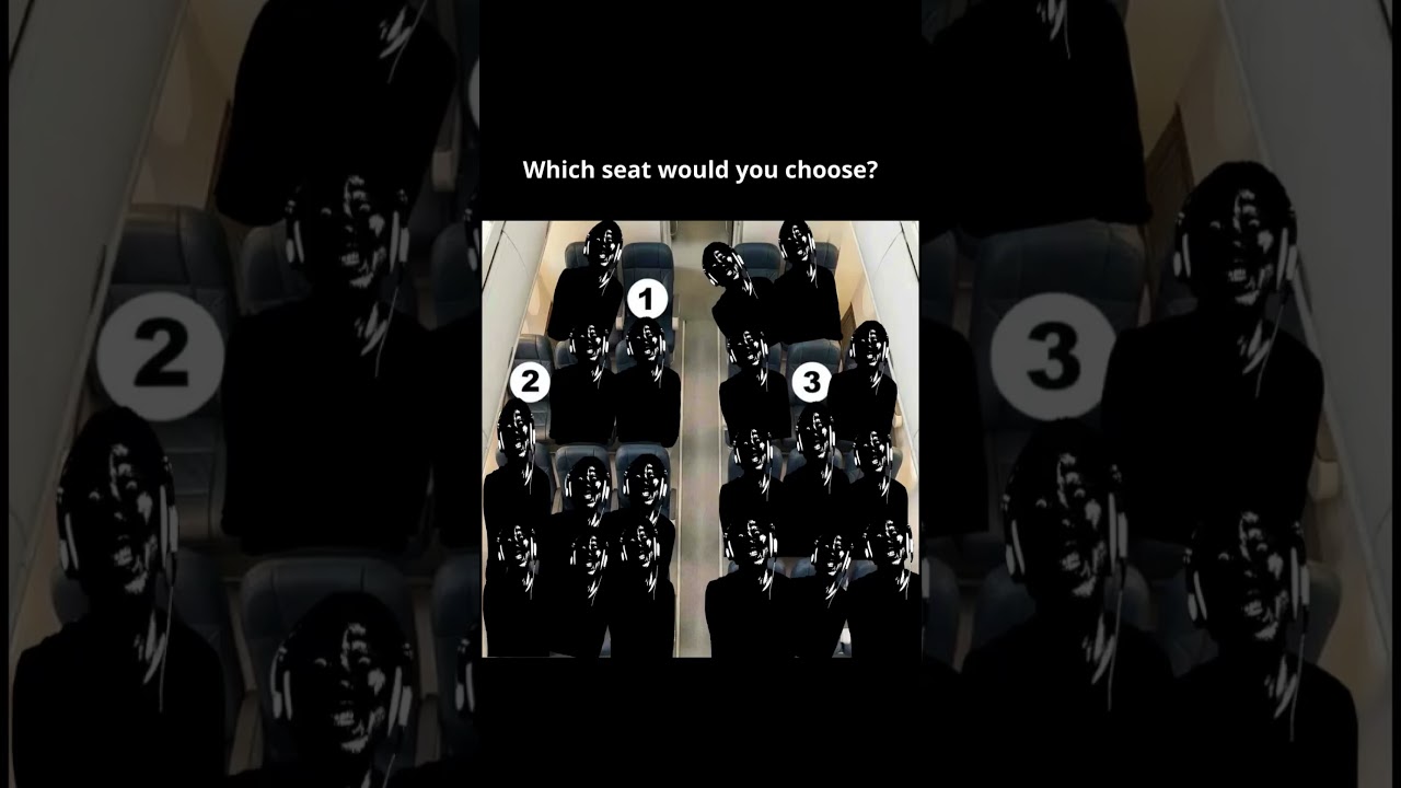 これから8時間のフライト。どこに座りますか？