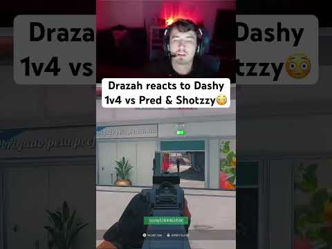 #drazah reacts to #dashy insane 1v4 against his #optictexas teammates #pred & #shotzzy 😳😳 #faze