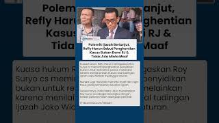 Kasus Ijazah Diminta Dihentikan, Refly Harun Pastikan Bukan Demi RJ dan Tanpa Permintaan Maaf