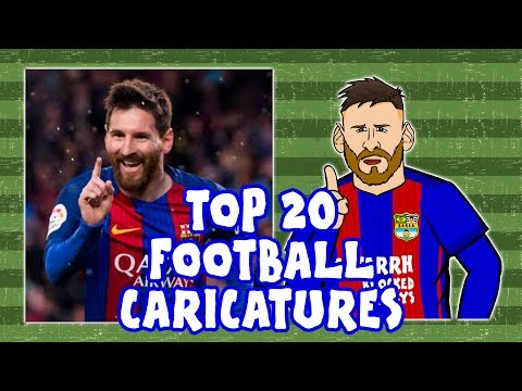 ✏️TOP 20 FOOTBALL CARICATURES - 16/17✏️ (Feat Ronaldo, Messi, Neymar and more!)