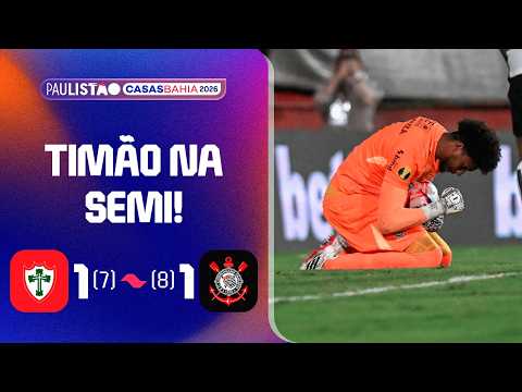Gols e lances de Portuguesa x Corinthians