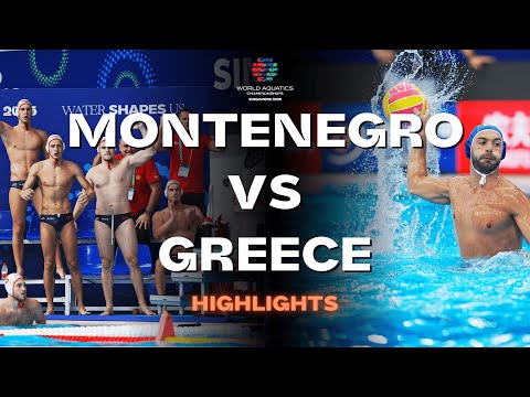 Highlights | Montenegro 🇲🇪 vs Greece 🇬🇷 | Men's Group D | World Aquatics Championships Singapore2025