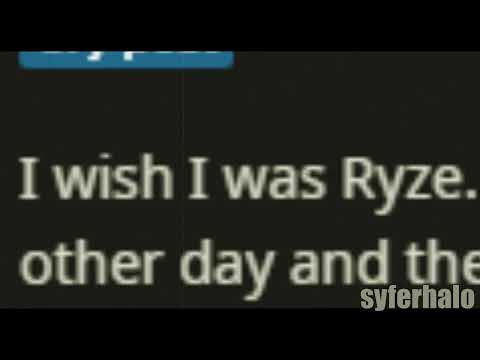 ryze mains are LOSING it