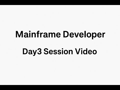 Day3  Dec 10 2025 TSO ISPF Mainframe Introduction | Mainframe Course Training