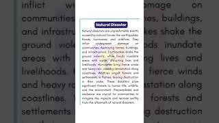 🔴 Essay On Natural Disaster | Essay On Natural Disaster In English | Natural Disaster