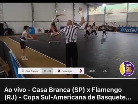 Basquete Casa Branca vence Flamengo na última bola pela Copa Sul-Americana