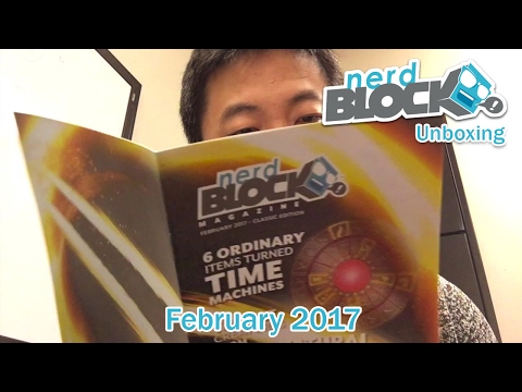 Nerd Block Classic - February 2017 Unboxing, Time Travel Theme