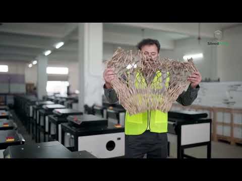 Video of the Shredpack SP222 Desktop Cardboard Shredding Machine Shredder