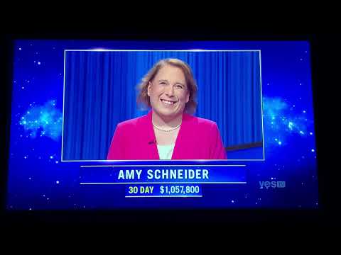Jeopardy, intro - Amy Schneider DAY 31 (1/12/22)