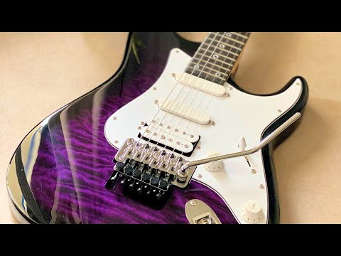 Neon Lights Groove Guitar Backing Track Jam in D Minor