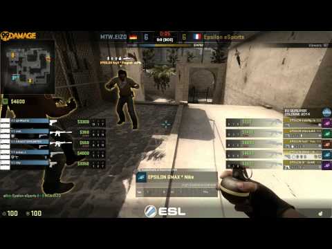 ESL One Cologne 2014 European Finals - UB Vorrunde  mTw vs. Epsilon eSports (de_mirage) Map 1