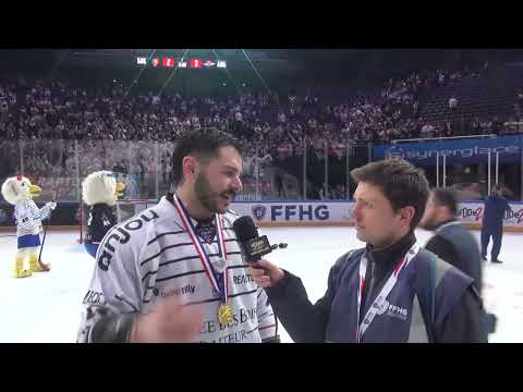 FRA – Ice Hockey ITW Robin Gaborit #11 Capitaine Angers, (Finale CdeF–Grenoble VS Angers)16/02/2025.