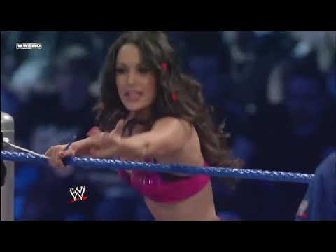 WWE Smackdown 2008 The Bella Twins vs Natalya and Victoria