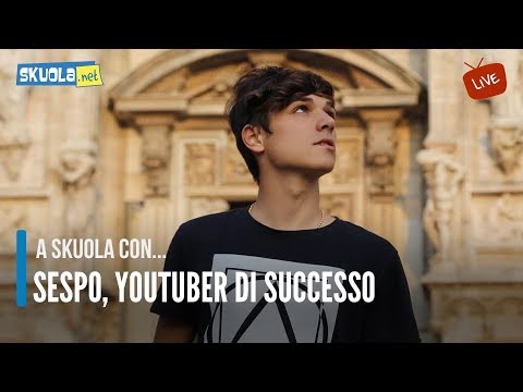 Sespo, youtuber di successo, ospite della Skuola Tv!