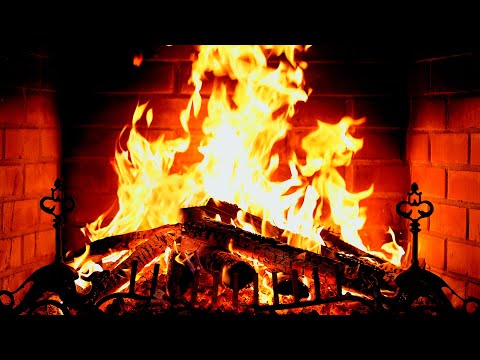 🔥 Fireplace 4K UHD! Fireplace with Crackling Fire Sounds. Fireplace Ambience