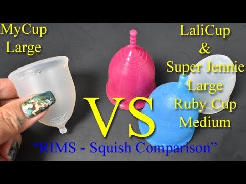 RIMS - MyCup vs LaliCup, Super Jennie, and Ruby Cup "Squish"