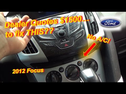 Dealer Quotes $1500 to fix THIS?? (Ford Focus No A/C)