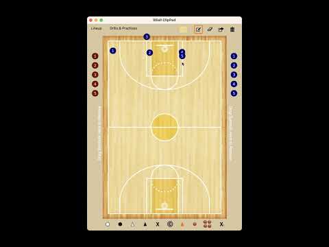 Simple BLOB Play for a lay-in or Hi/Lo v. Man-to-Man Defense