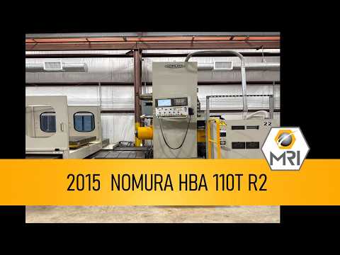 2015 NOMURA HBA 110T-R2 BORING MILLS, HORIZONTAL, TABLE TYPE | Machinery Resources International (1)