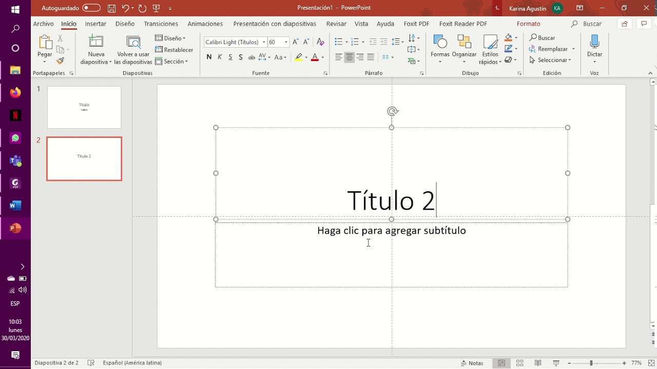 ¿Qué es un marcador de posición de título en PowerPoint? VALETRY