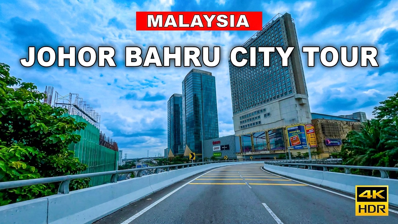 🇲🇾 Driving In Johor Bahru | Malaysia Second Largest City Tour By Car🚘👍🛍️