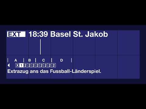 SBB TTS Durchsage • Einfahrt des ExtraZuges nach Basel St. Jakob