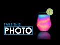 Capture minimalist drink photos using your phone as the only lightsource