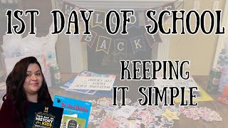 THE FIRST DAY OF THE NEW HOMESCHOOL YEAR 2024-2025 || KEEPING IT SIMPLE || A VERY SLOW START