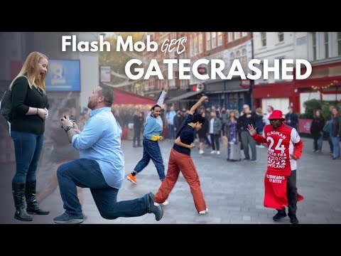 Proposal Flash Mob gets GATECRASHED 😂....(spoiler: it all works out!)
