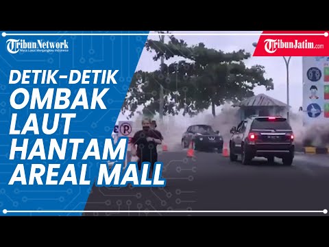 Detik-detik Gelombang Tinggi di Manado, Air Laut Banjiri Mantos
