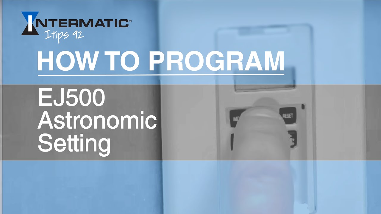 How to Program the EJ500 Astronomic Setting