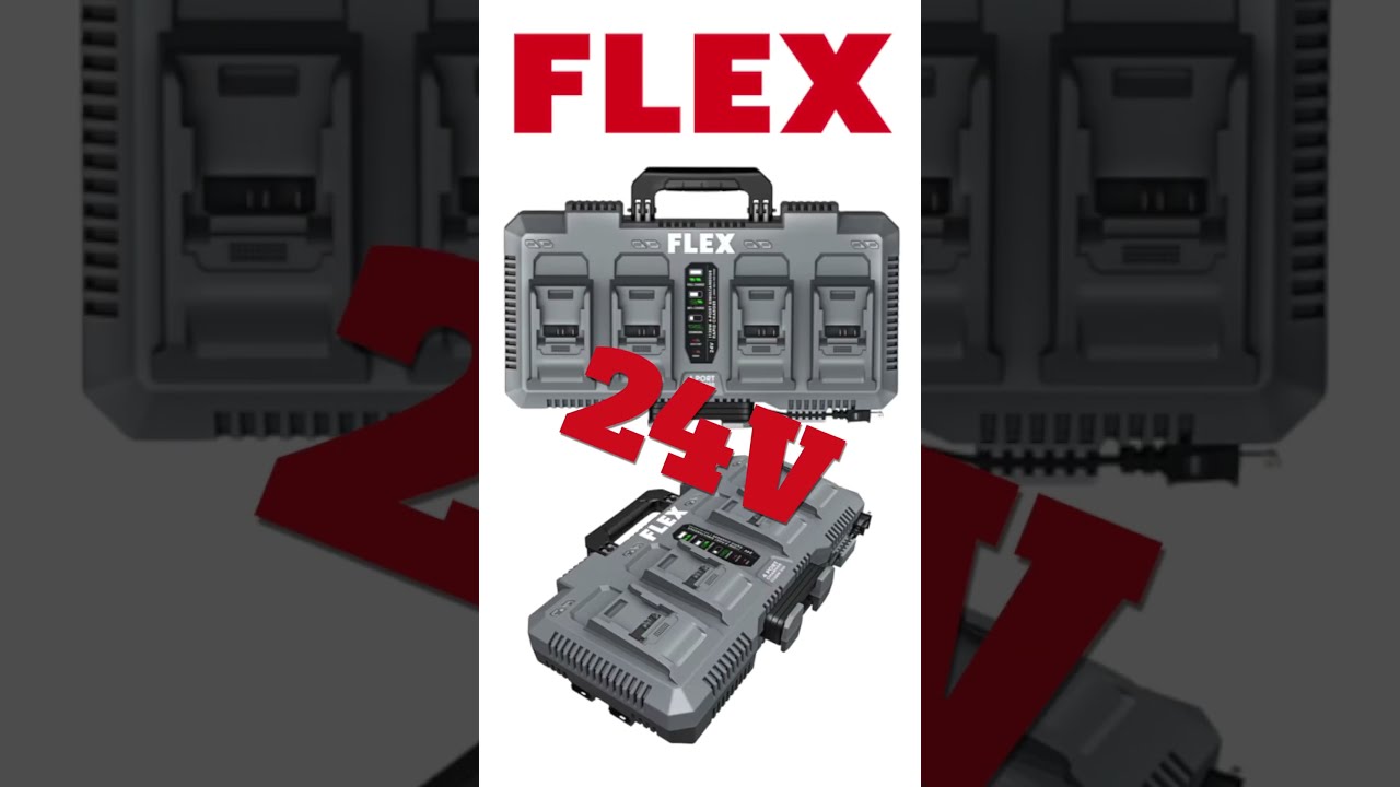 Flex Stack Power 24V Rapid Battery Charger 4Port #tools #battery #shorts