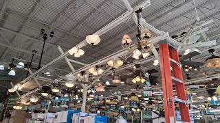 Menards Ceiling Fan Display & Accessories.
