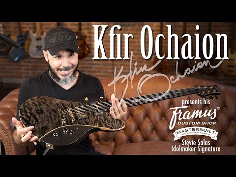 Kfir Ochaion and his custom made Framus Guitar