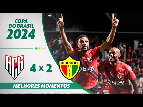 Gols e lances de Atlético-GO x Brusque