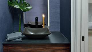 Blue Powder Room - 2017 Powder Room - Gold